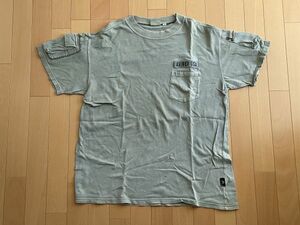＜古着＞AVIREX　OD色　オリーブ　Tシャツ　米Mサイズ　日約Lサイズ　1990年代購入　米国製