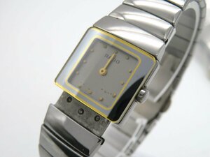 1円■ジャンク■ ラドー ダイアスター シルバー クオーツ レディース 腕時計 M45003
