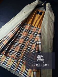 K14【頂点!!ギャバジンコットン】定価18万●BURBERRY LONDON●カシミヤライナー●高級ステンカラーコート バーバリーコート メンズ 170