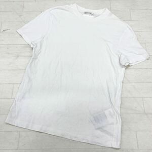 1417◎ PRADA プラダ トップス Tシャツ カットソー 半袖 クルーネック 綿100 無地 カジュアル ホワイト レディースM
