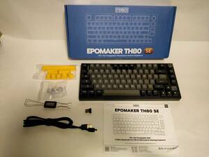 EPOMAKER TH80 SE ゲーミングキーボード メカニカルキーボード 2.4Ghz/Bluetooth 5.0/有線 US配列 RGBバックライト