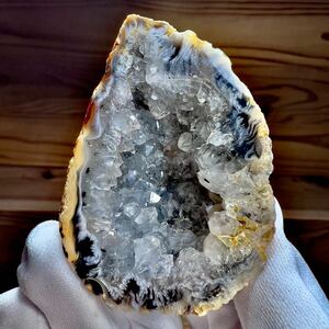 ジオード 瑪瑙 アゲート 晶洞 水晶 ブラジル産 天然石 原石 鉱物 鉱物標本 標本 石 1円スタート 1スタ