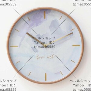 壁掛け 時計 静音 30cm ガラス 木製 透明 ウッド インテリア 人気の贈り物 掛け時計 北欧 おしゃれ