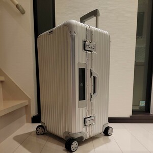 廃盤美品！旧型！リモワ トパーズ スポーツ 89L TSA 電子タグ　トランク　オリジナル　シルバー　アルミ