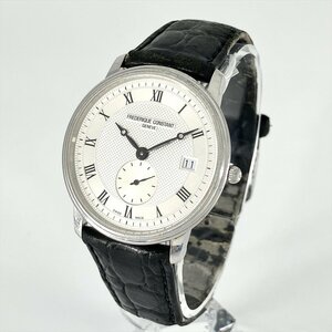 稼働品 フレデリック コンスタント FREDERIQUE CONSTANT FC200/220/235/245X4S25/6 腕時計 ホワイト文字盤 クオーツ QZ スモセコ SS メンズ