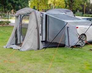車に連結バックドアテント EVに最適 キャンプテントカーサイドタープ サイドテント 車中泊テント リアゲートタープ リアカーテンBタイプ 