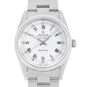ロレックス エアキング 14000 ホワイト センターローマ T番 中古 メンズ 腕時計