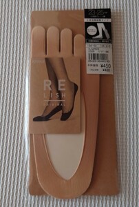 【未使用品】 アツギ　5本指無縫製タイプ　ストッキング　サイズ 23cm〜25cm　カラー ベージュ　レディース