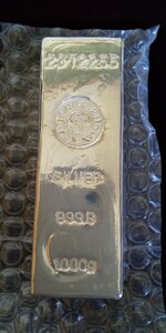 銀地金 1kg 純銀 石福 インゴット