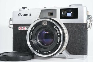 1円～ 良品 Canon Canonet QL17 G-Ⅲ G3 40mm f1.7 レンジファインダー コンパクトフィルムカメラ 878888