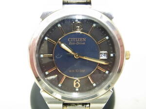 シチズン　CITIZEN　ソーラー腕時計　エコドライブ　USED　E111-S027179　腕周り約18ｃｍ