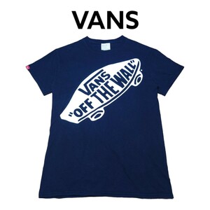 VANS　全面ビッグロゴ　ビッグプリント　Tシャツ　Vヴァンズ　バンズ