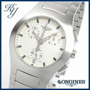 1円～ 3ヶ月保証付き 磨き済み 美品 本物 人気 LONGINES ロンジン オポジション クロノグラフ L3 618 4 メンズ 時計