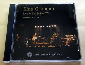 King Crimson / Live In Nashville, TN (November 9 & 10, 2001) 日本盤CD キングクリムゾン