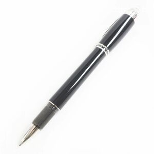 良品□MONTBLANC/モンブラン スターウォーカー ホワイトスター キャップ式 ファインライナー/ペン ブラック×シルバー ドイツ製 筆記◎