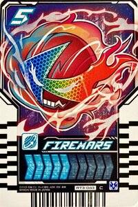 仮面ライダーガッチャード　ライドケミートレカ　PHASE:03　FIREMARS　ファイヤマルス　RT3-043　コモン