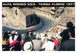 ●ポスター//ALFA ROMEO 33/3・TARGA FLORIO 1971★N.バッカレラ/The Speed Marchamts Collection