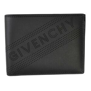 ジバンシー 財布 メンズ GIVENCHY 二つ折り札入れ パーフォレイテッド レザー ブラック BK6012K0GK 001