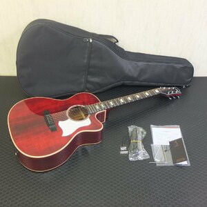 新品未使用品♪ S.Yairi YATK-1400EC/WR ワインレッド Advanced Series アコースティックギター エレアコ ソフトケース付