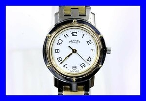 ●極上品 エルメス クリッパー レディース 腕時計 CL3.240