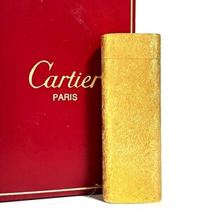 1円スタート Cartier カルティエ ライター ガスライター オーバル ゴールド ローラーガスライター 喫煙具