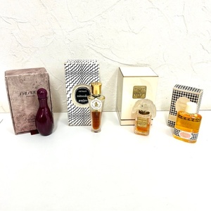 △ミニ香水/資生堂・GUERLAIN・Christian Dior・COTY 中古品4点セット△