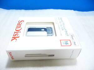 ◆新品未開封 サンディスク SANDISK iXpandフラッシュドライブ SDIX-016G-J57[Lightningコネクタ/USB2.0/16GB] 