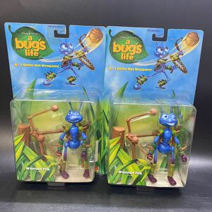 ディズニー ピクサー a bugs life バグズライフ アクション フィギュア 2点セット 中古 未開封 希少 レア Disney Pixar