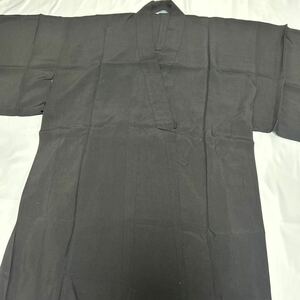 美品【改良服】黒 正絹 夏用 法衣 法要 葬儀 仏具 僧侶 装束 着物 袈裟 井筒法衣店