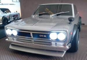 京商　ハコスカ　フェーザーMk２シャーシキット　ノンデコレーションボディ　ワタナベホイールセット