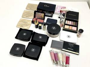 244-205　ブランドコスメ 化粧品 CHANEL Dior GIVENCHY フェイスパウダー アイシャドウ 口紅 など まとめ