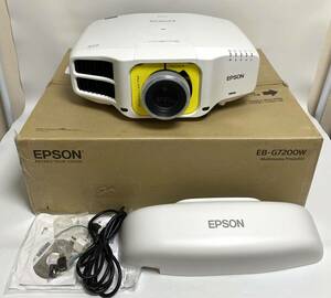 ★ランプ使用時間100H★ EPSON エプソン ビジネスプロジェクター EB-G7200W WXGA 7500lm 超短焦点 会議室 大画面 projector I240413