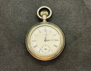 WATER BURY DUPLEX脱進機（デュプレックス脱進機） 懐中時計 動作品 アンティーク(Antique pocket watch）★同梱可　No.1115