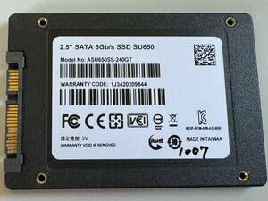 ADATA SSD 240GB【動作確認済み】1007