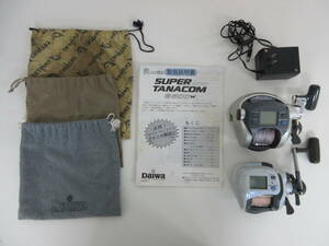 中古 リール 2点 / Daiwa SUPER TANACOM-S 500W スーパータナコンS + ダイワ スーパータナセンサーX 400Ci / 釣具 ※動作未確認 ／ね