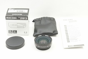 【適格請求書発行】新品級 RICOH リコー DW-5 0.8X WIDE CONVERSION LENS 元箱付【アルプスカメラ】240414c