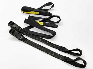 ROK straps ストレッチストラップ BPタイプ 2本セット / ブラック リフレクティブ