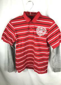 GAP kids 　赤色　長袖シャツ　ロングT　ボーダーロングTシャツ　子供服　150㎝　　JTB-187
