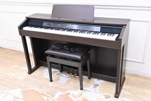 IE09 カシオ CASIO セルビアーノ CELVIANO 電子ピアノ AP-450BN 鍵盤楽器 2013年製 椅子付 引き取り大歓迎