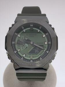 CASIO◆GM-2100B-3AJF/クォーツ腕時計/G-SHOCK/メタルカバード/アナログ/ラバー/KHK