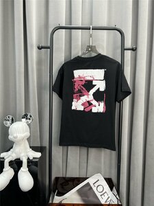 ★Off-White★（オフホワイト） ARROW PRINT T SHIRT★Tシャツ★半袖 ブラック カットソー カジュアル Lサイズ