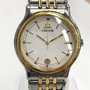 SEIKO　セイコ－　腕時計　クレドール　9572-6000　18KTベゼル　総重量74.6g　不動品【CDAP0080】