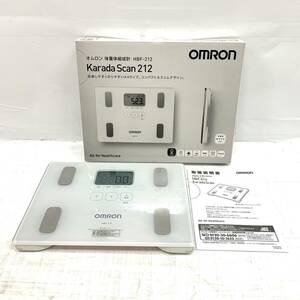 送料無料h58321 OMRON オムロン 体重体組成計 体重計 HBF-212 ヘルスメーター 測定器 健康 電池式