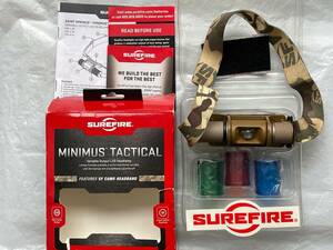 ★新品未使用！SUREFIRE シュアファイアー MINIMUS TACTICAL 100 Lumen LED ヘッド ライト TAN