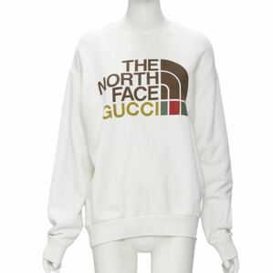 【激レアXLサイズ】GUCCI THE NORTH FACE コラボ ロゴトレーナー 送料無料