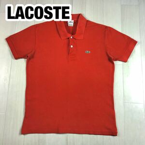 LACOSTE ラコステ 半袖ポロシャツ 5 レッド ワニ