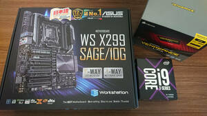 X299 SAGE/10G Core i9 10900X DDR4-4200 64GB セット
