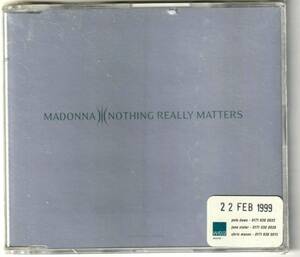 新品　MADONNA　マドンナ　Nothing Really Matters　UK盤 貴重 CDシングル　W 471 CDDJ