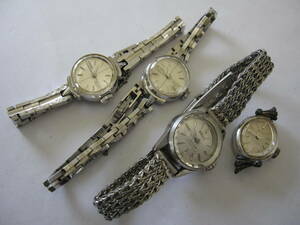 【YT-B35-64～67】SEIKO/セイコー QUEEN SEIKO、クイーンセイコー「1020-0010・1020-0030・1020-7000」2針手巻 レディース 4本セット