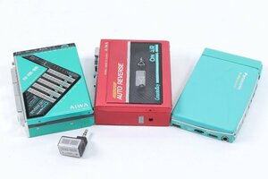 ジャンク【3点】AIWA アイワ HS-J9 Cassette Boy カセットボーイ HS-P3X Panasonic S-XBS RQ-S15 昭和 レトロ 音響機器 まとめ 5154-HA